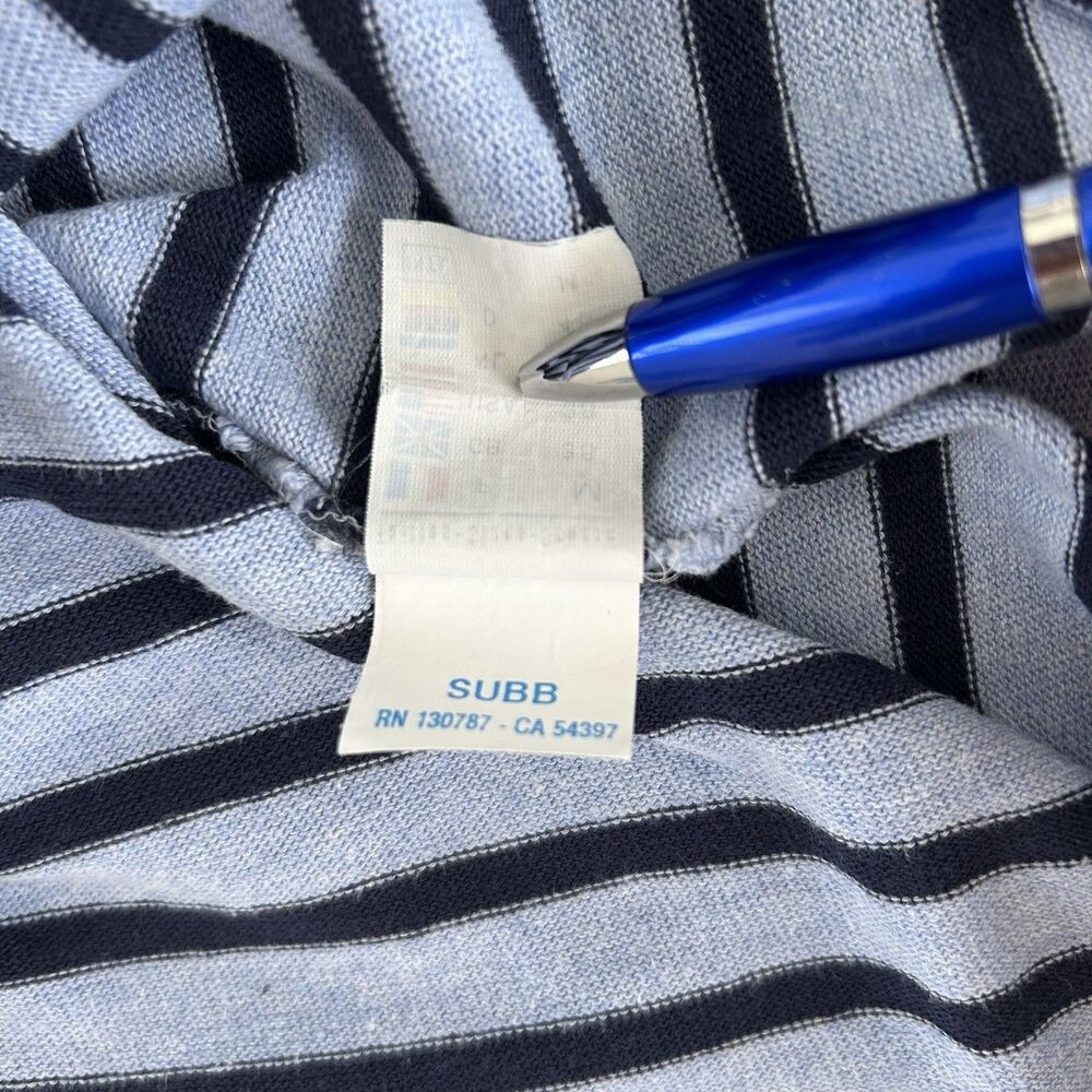 Saint James Top Womens Breton Blue Striped M Boatneck Long Sleeve Preppy France - Picture 10 of 12